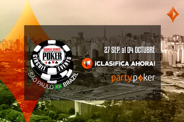 Siguen los satélites de partypoker para la WSOP Brasil