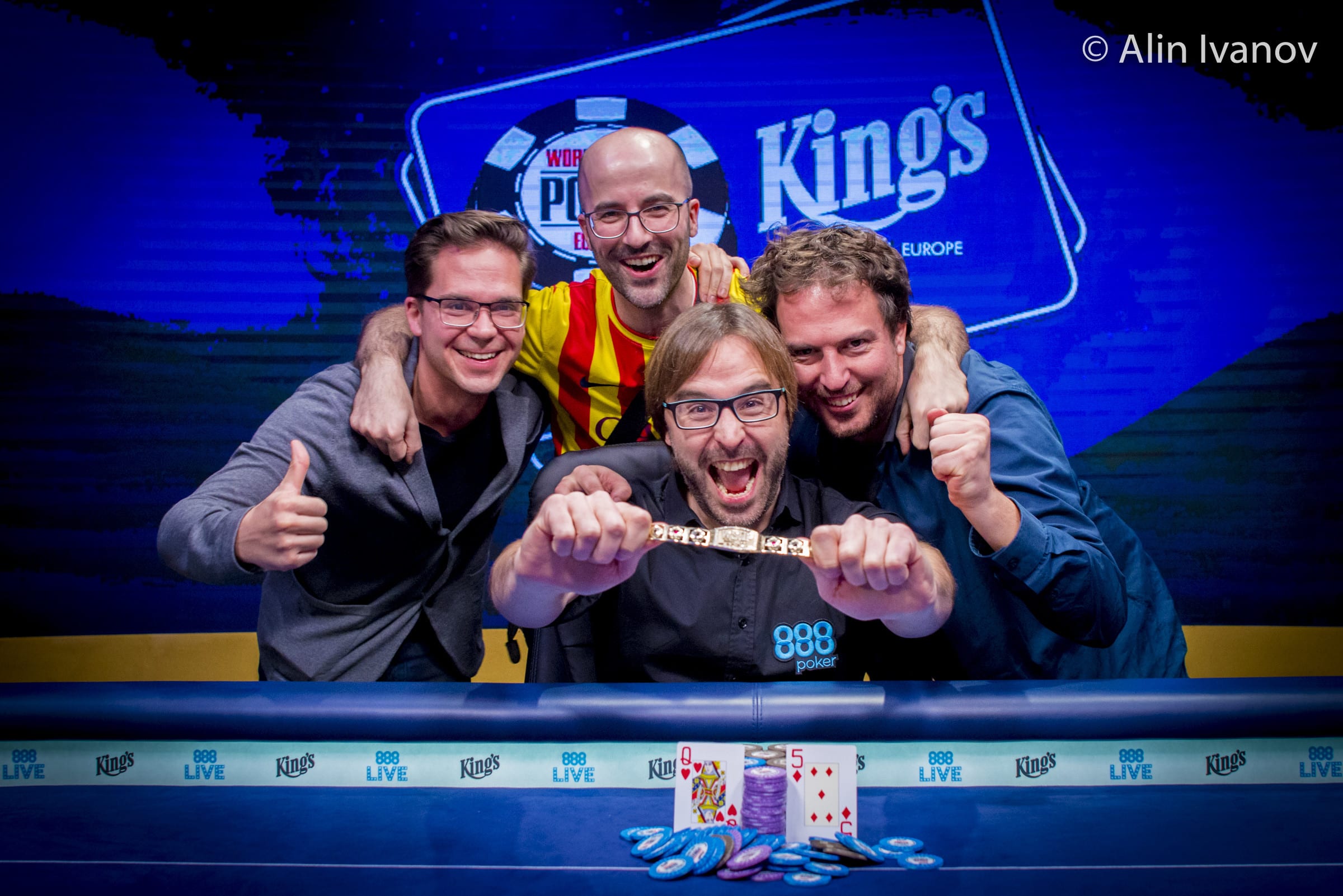 Será padre y lo festejó ganando el Main Event