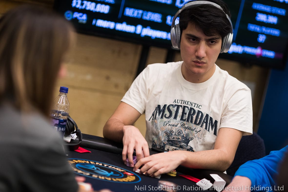 Iván Lucá comandó el Día 1 del $100K Super High Roller