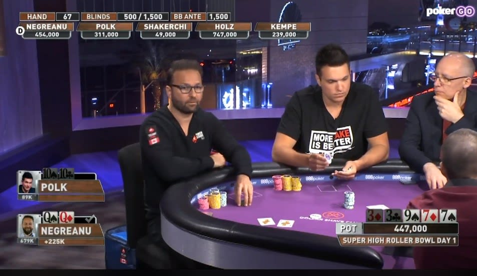 Polk sorprendió a Negreanu con un mensaje