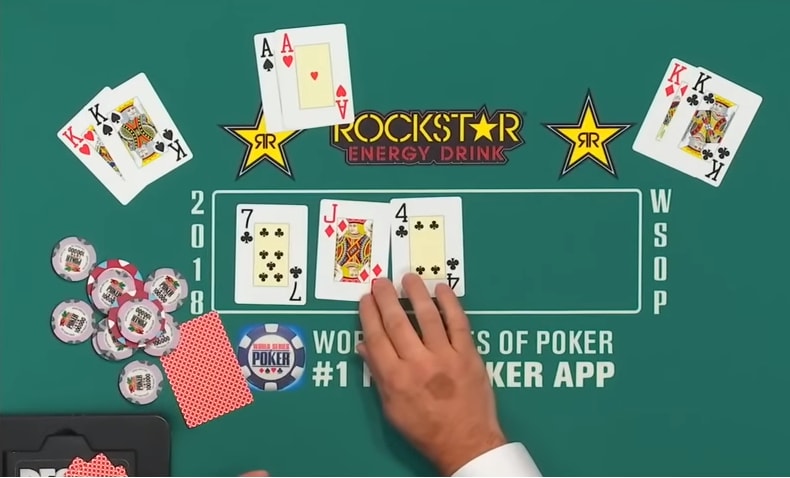 AA y KK después del flop contra draws: ¿qué hacer?