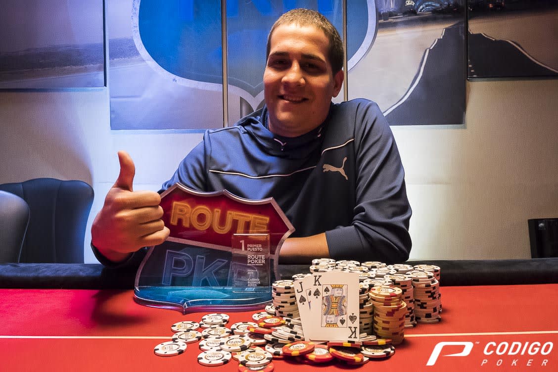 Patricio Acosta, campeón del Route Poker #4 en Madero