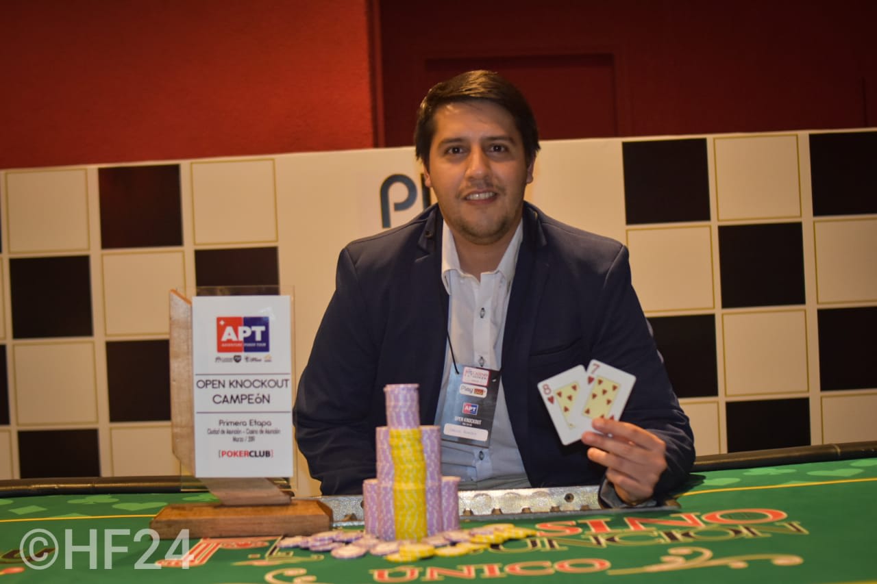 Riveros, el primer campeón del Adventure Poker Tour