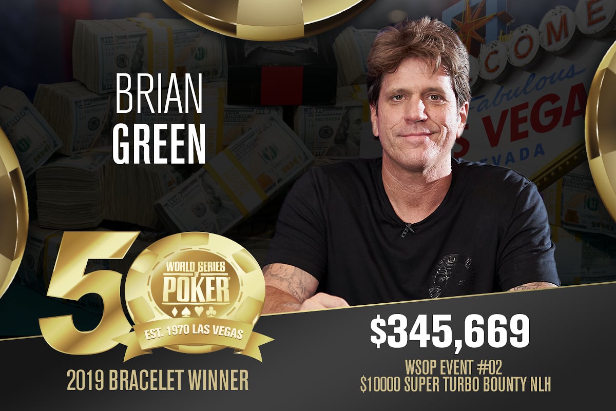Brian Green es el primer campeón de la WSOP 2019