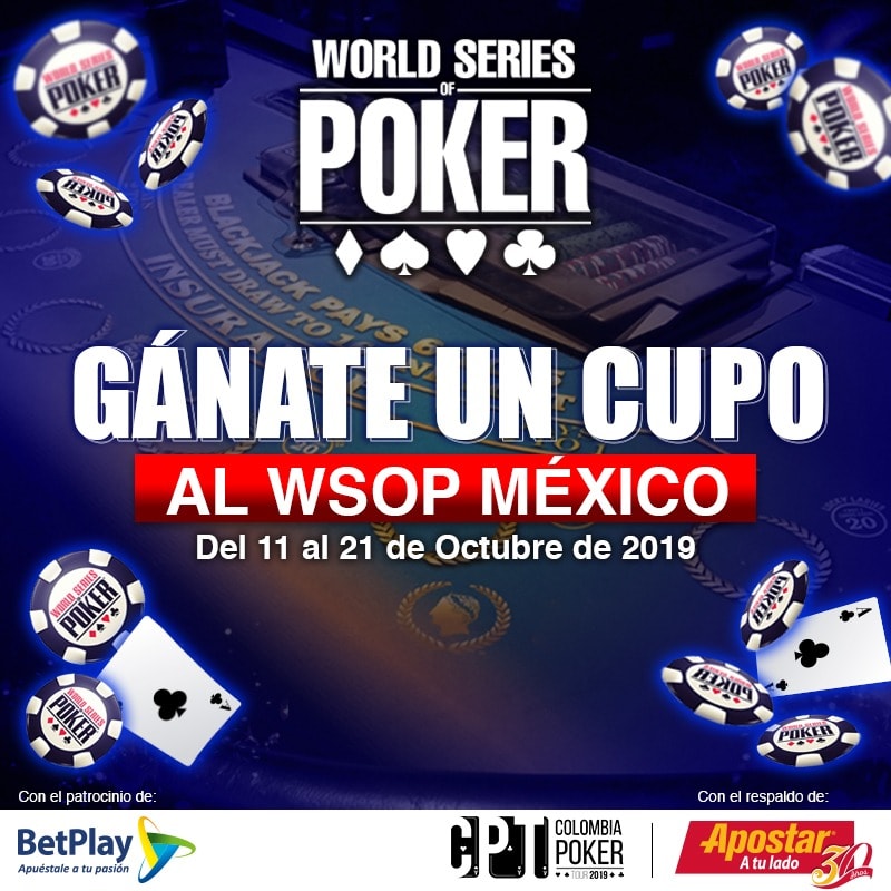 Juega el CPT Bogotá y viaja a la WSOP México