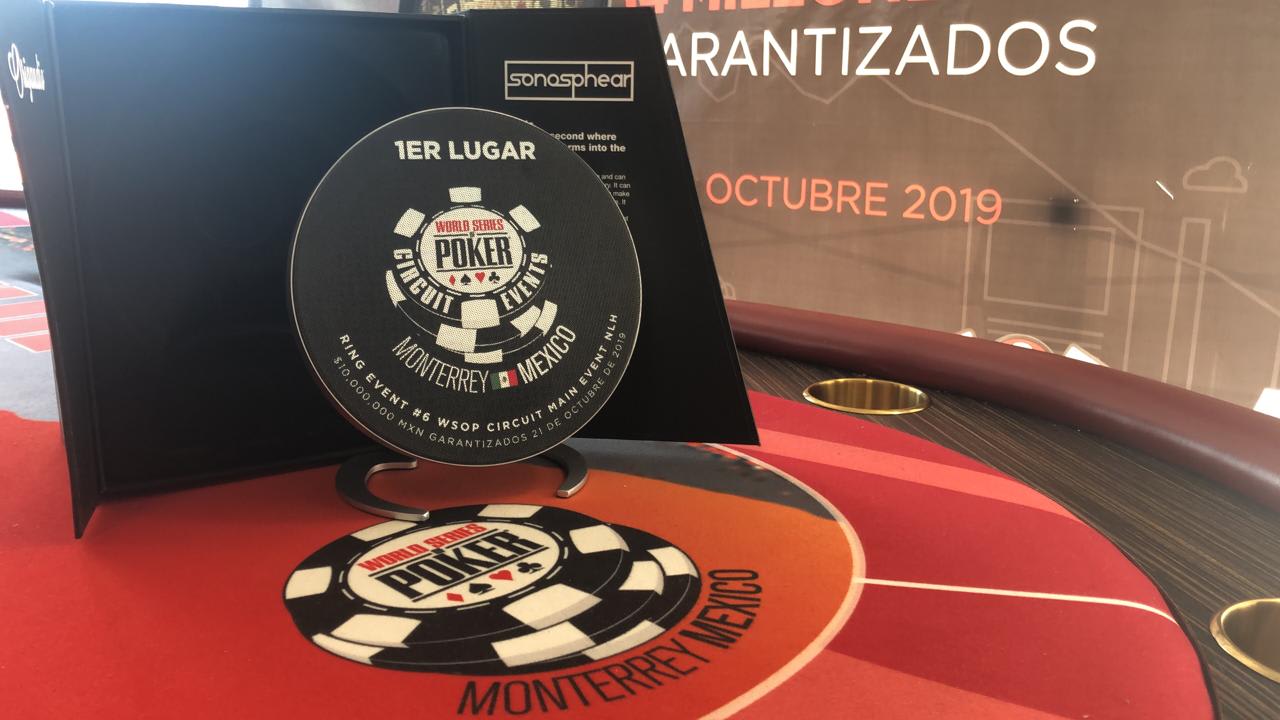 Así son los increíbles trofeos de la WSOP México