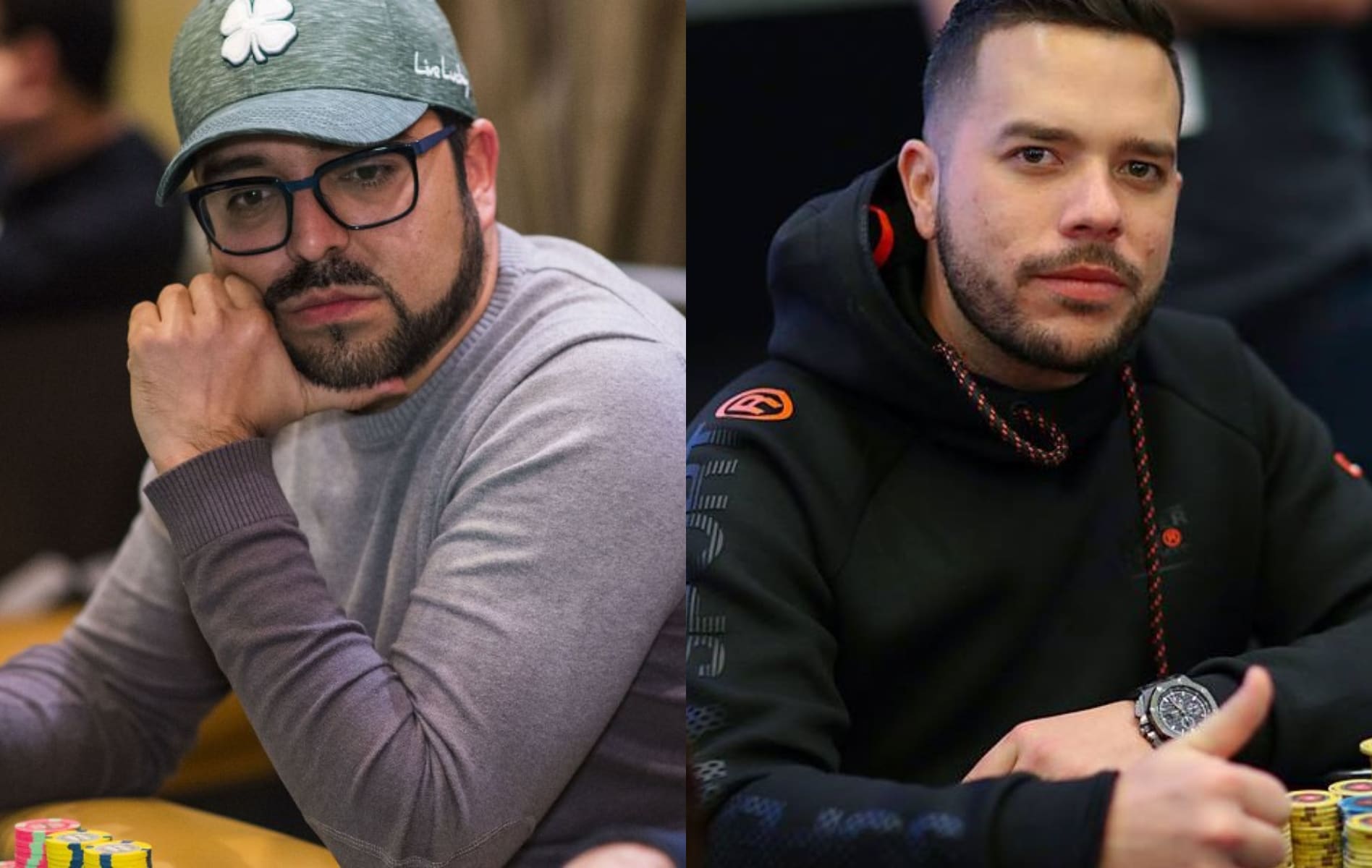 Di Rosa y Jattin en la pelea del Five Diamond WPT