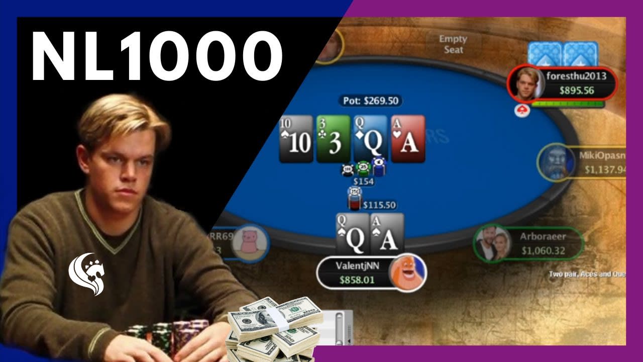 [VIDEO] Análisis de NL1000: ¡poker, poker y más poker!