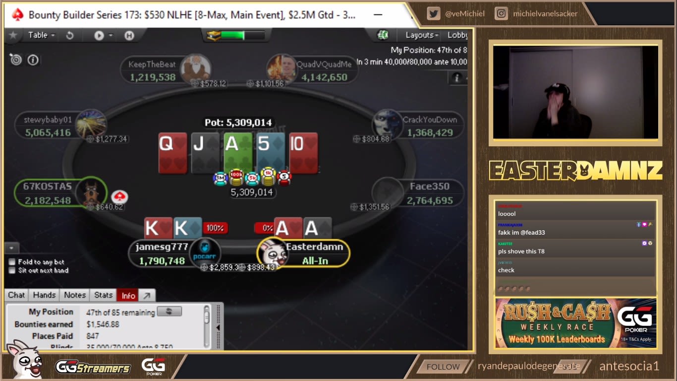 [VIDEO] Ases vs. Reyes y un bad beat «muy doloroso»