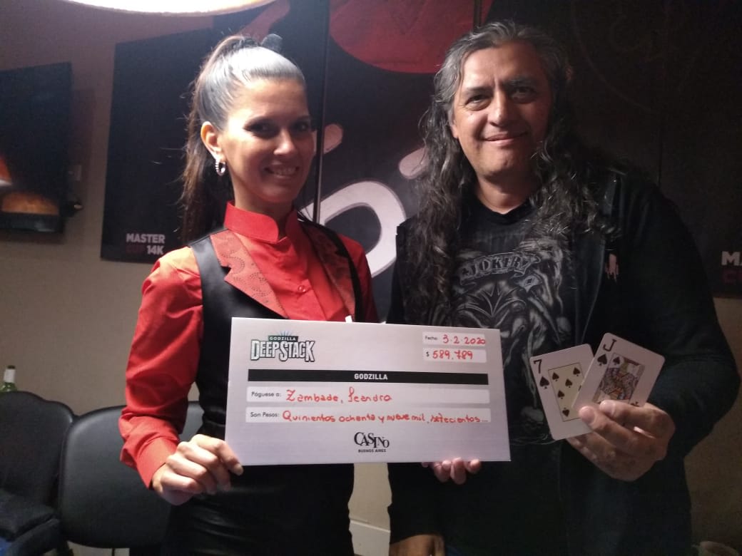 Leandro Zambade se llevó el Godzilla DeepStack