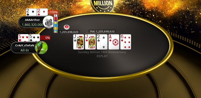 Alex Brito: de $0,25 a $1,1M en el Sunday Million