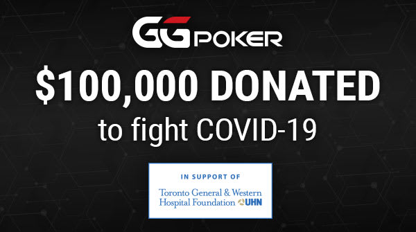 GGPoker dona US$100K para combatir el coronavirus