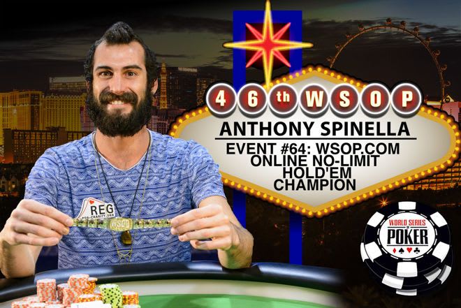 Anthony Spinella hizo historia al ganar el primer brazalete online