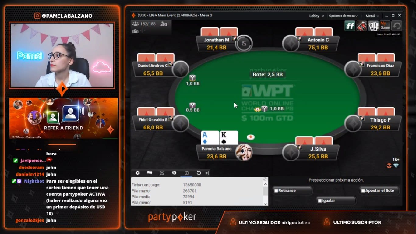 LIGA partypoker: el Main Event se fue para Argentina