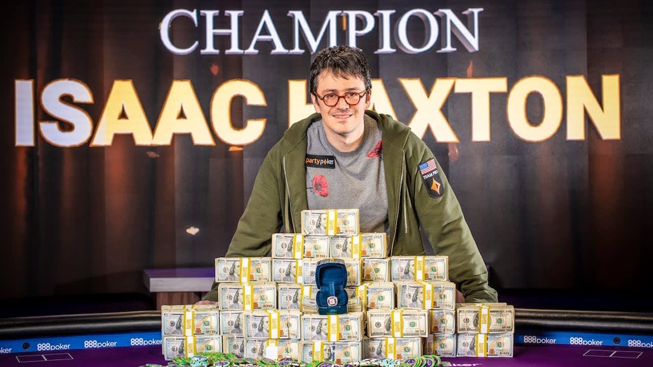 Isaac Haxton es tricampeón del Super MILLION$