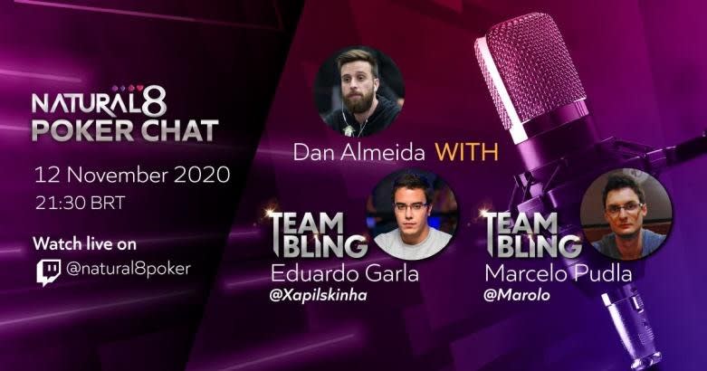 Natural8: Dan Almeida entrevista Eduardo Garla e Marcelo Pudla nesta quinta: veja como assistir