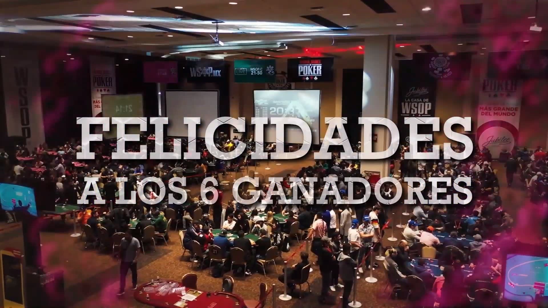 Sorteo Aniversario: los ganadores de entradas para la WSOP México 2021