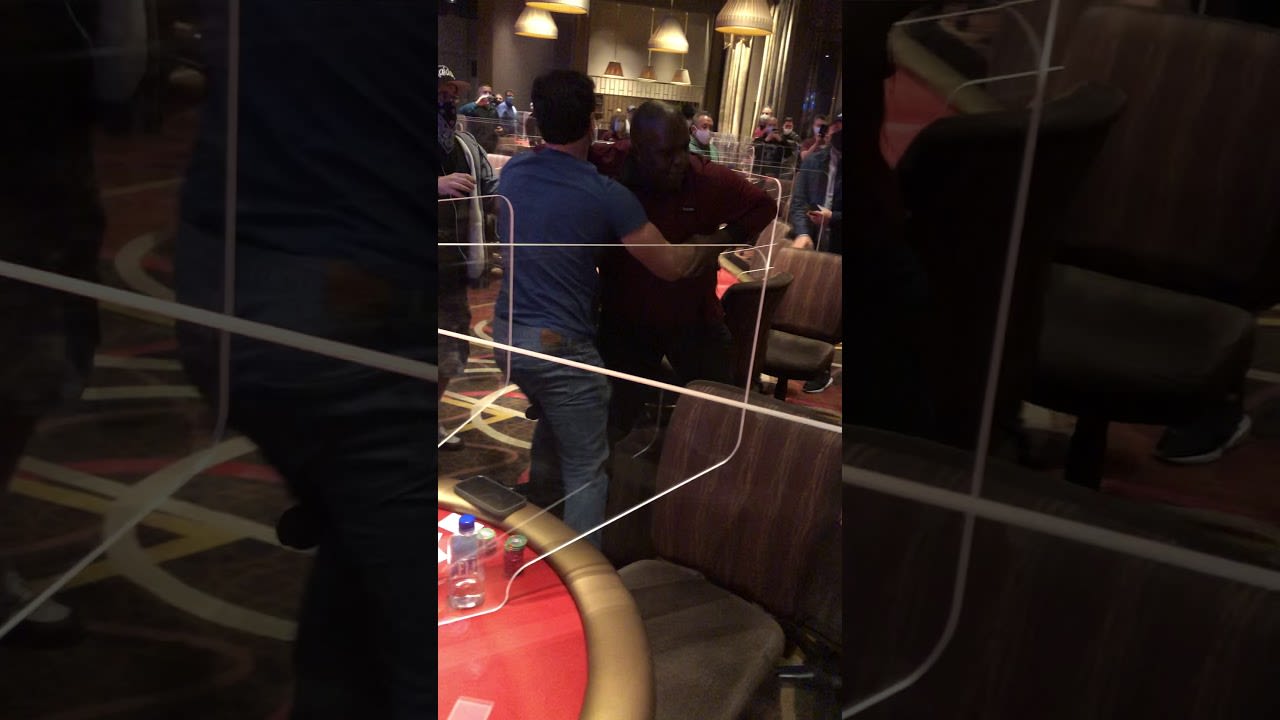 Acalorada pelea en el Aria con un reconocido dealer