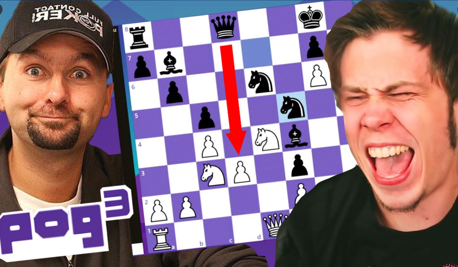 Negreanu derrotó a El Rubius en un torneo de ajedrez