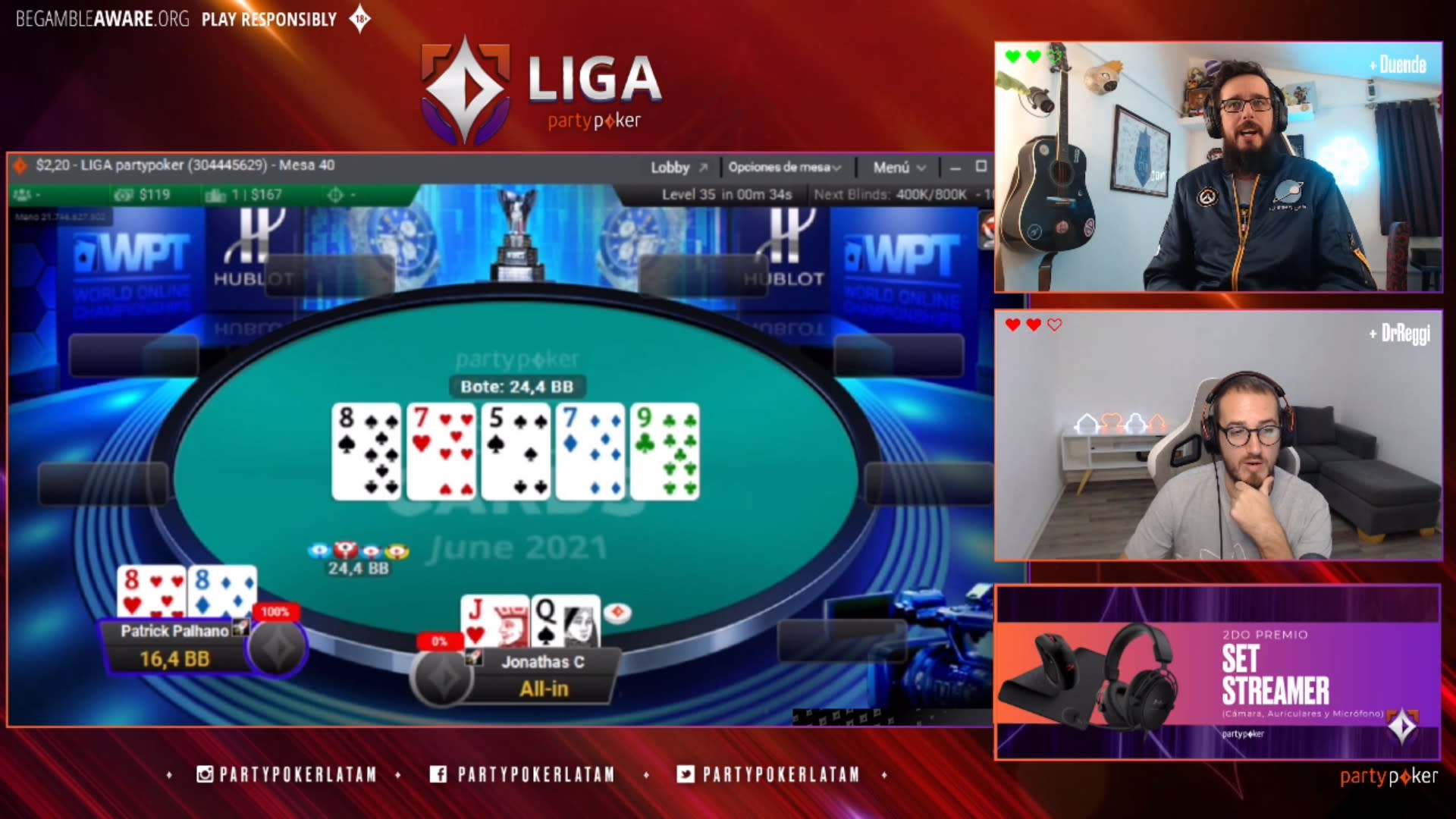 Liga partypoker: Lucero ganó el ranking de mayo