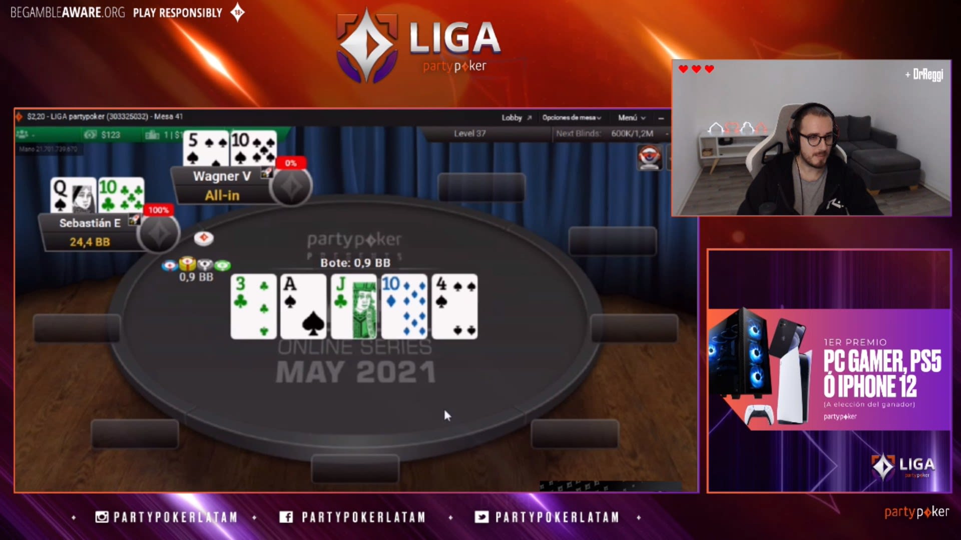 La LIGA partypoker tiene nuevo campeón chileno