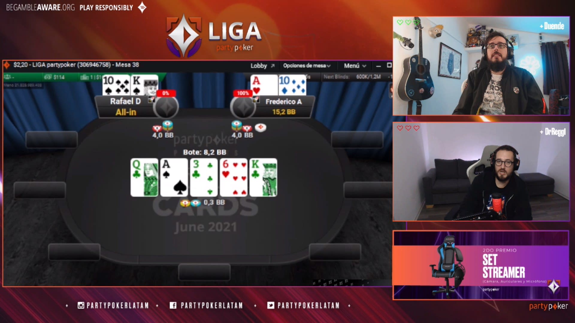 Liga partypoker: Herrera ganó el ranking de junio
