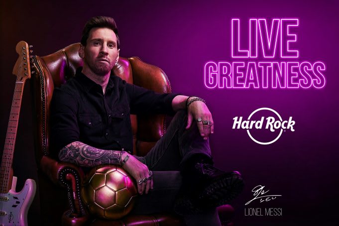 Lionel Messi es el nuevo embajador del Hard Rock