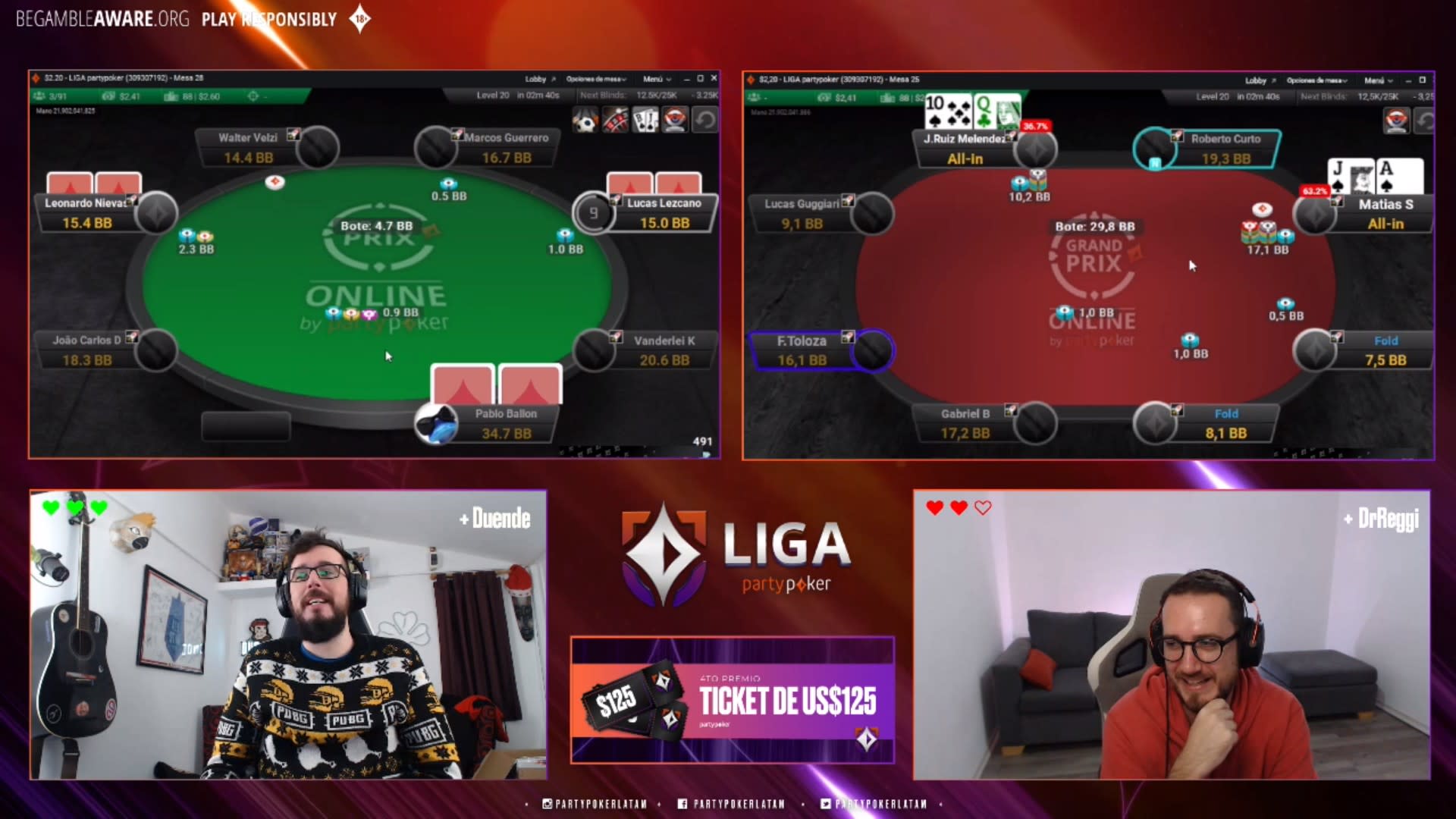 Liga partypoker: Brasil, dueño del Main Event y del ranking