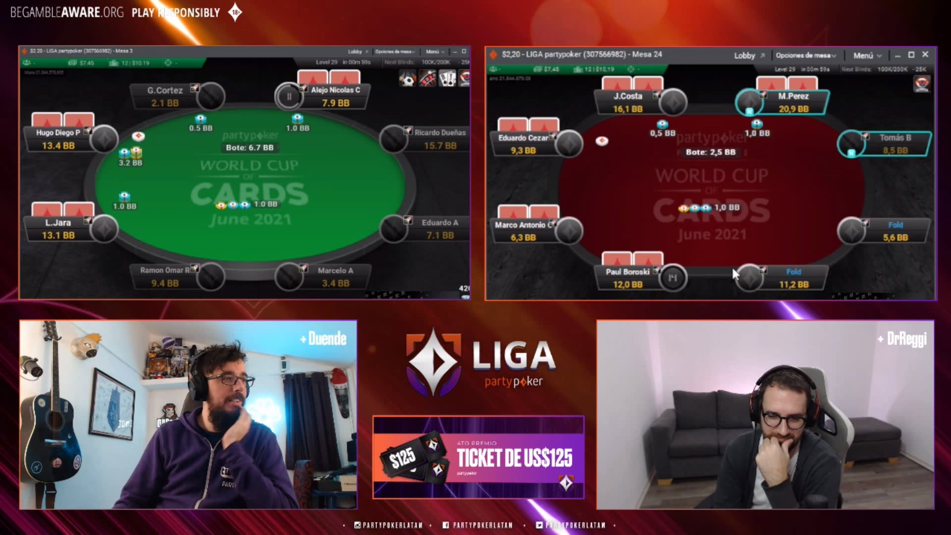 La Liga partypoker tiene nuevo Dueñas