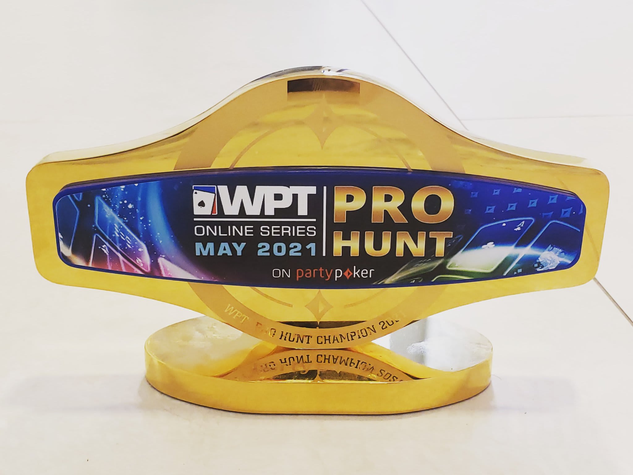 Así es el trofeo del WPT Online Series que va a domicilio