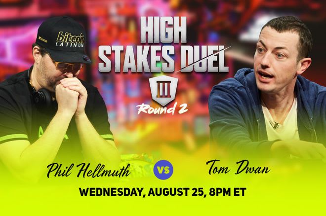 Salen a la cancha Phil Hellmuth y Tom Dwan