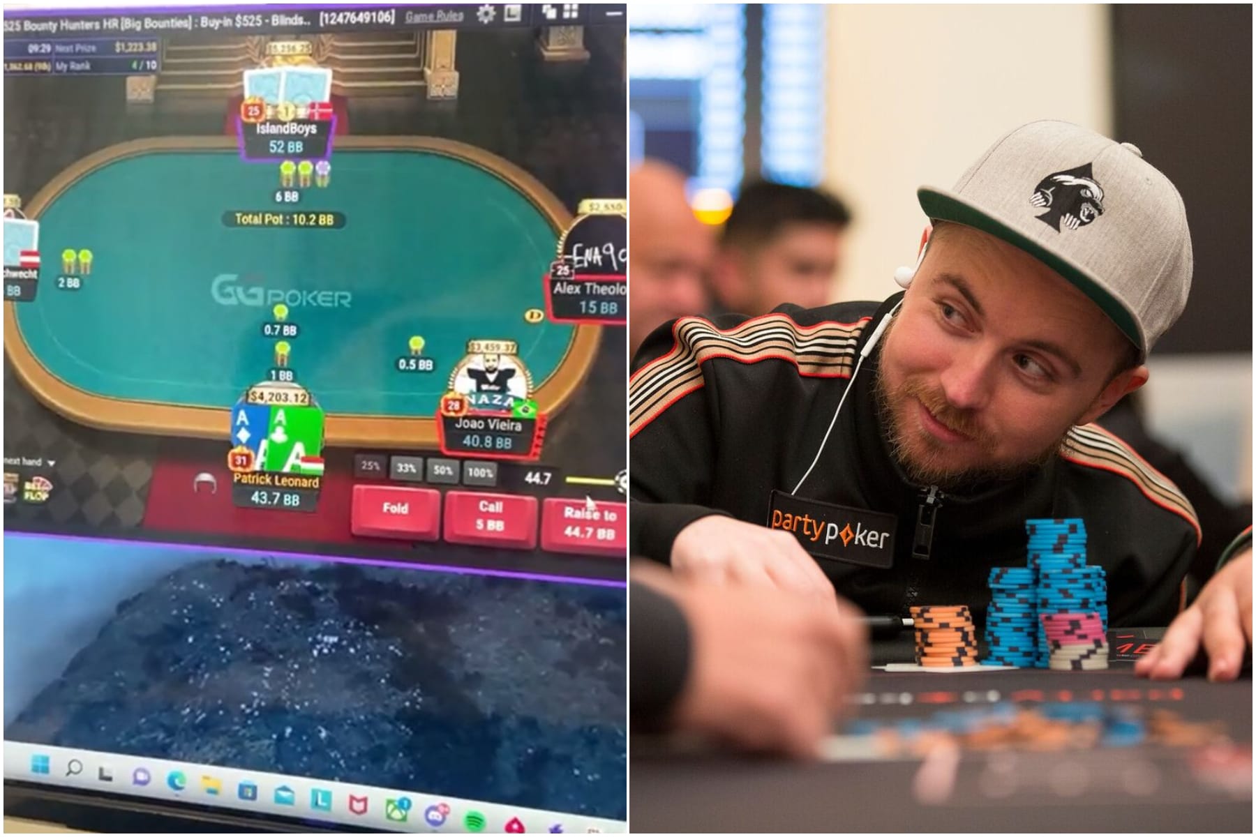 Patrick Leonard missclickeó ases y le costó caro