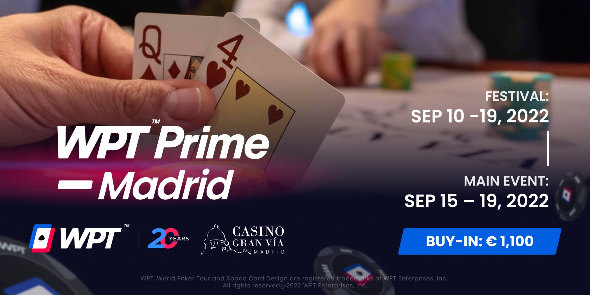 El WPT anuncia una nueva parada en Madrid