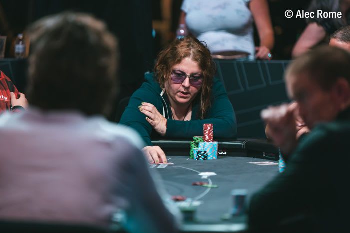 Efthymia Litsou fue la última mujer en pie del Main Event