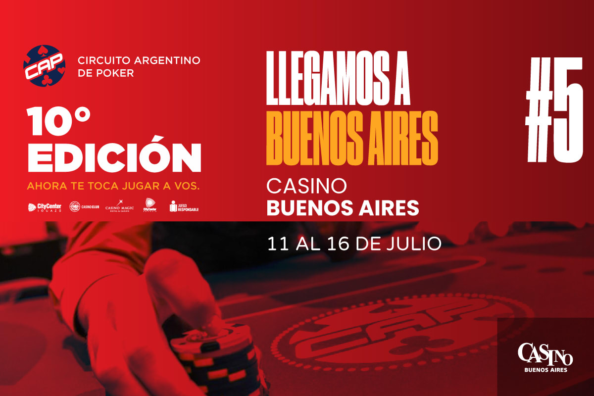 CAP Buenos Aires: así será la 5ª fecha en Madero Poker