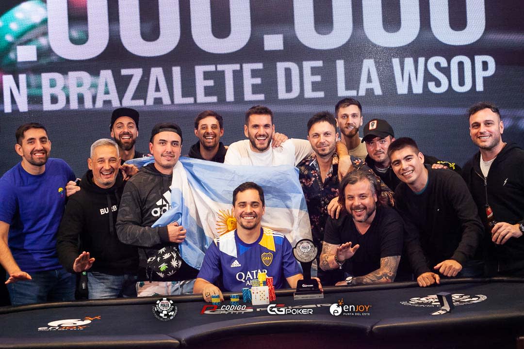 ¡Campeón! Andrés Dos Santos festejó en la WSOP Uruguay