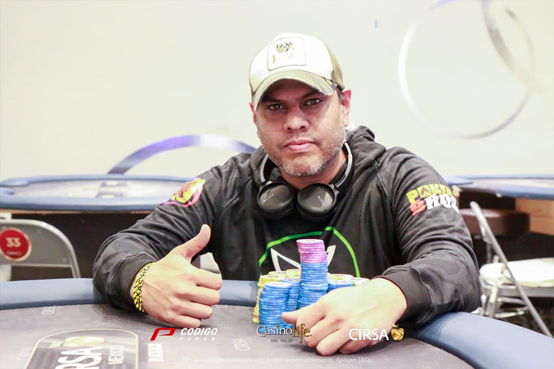 Fuentes consiguió ser líder del Día 1C en el Main Event