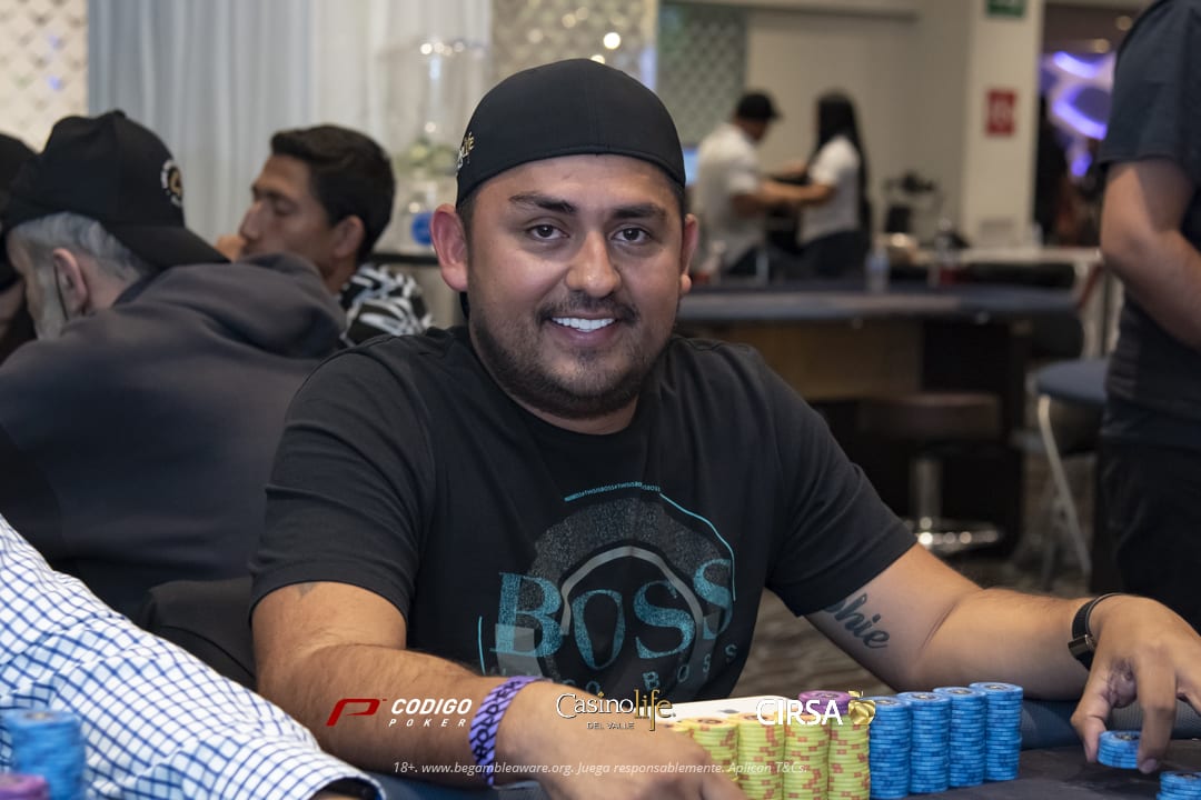 Zapata lideró las acciones en el Día 1A Main Event del Casino Life