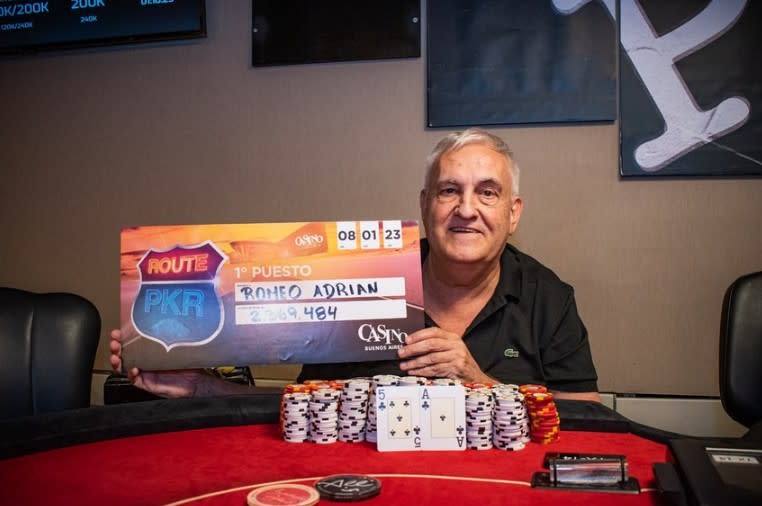 Route Poker: Adrián Romeo se llevó el primero del año