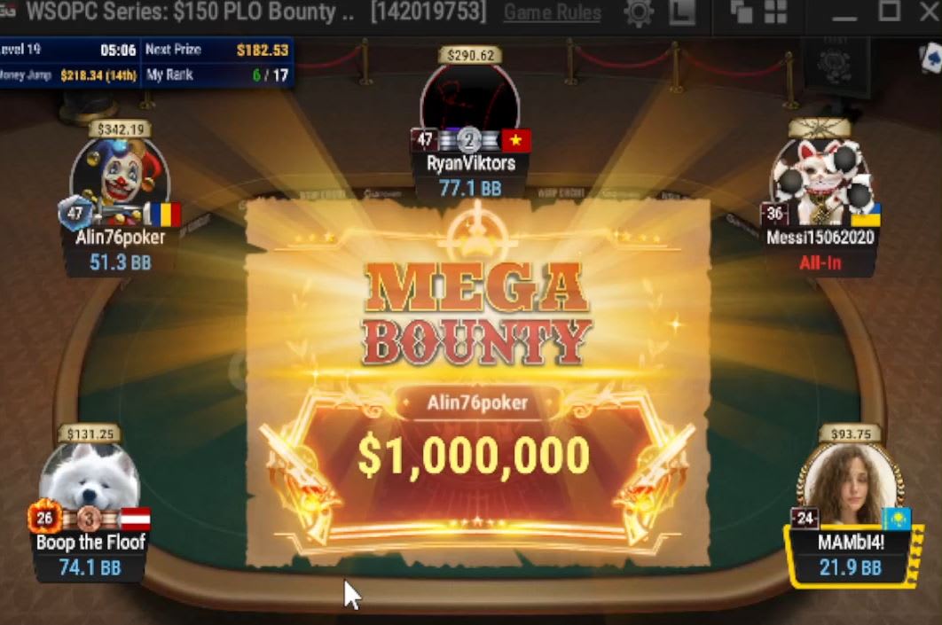 Eliminó a «Messi» y se llevó un jackpot de US$1 millón