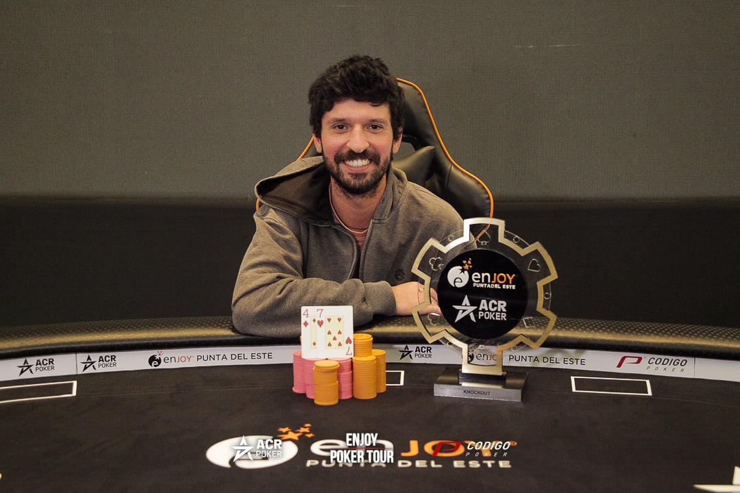 Mauricio Pinochet alzó otro trofeo en el Enjoy Poker Tour