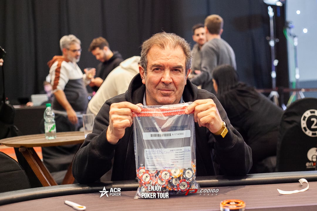 Sturzenegger se lució en el Día 1 del High Roller del Enjoy Poker Tour