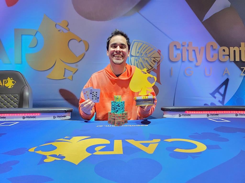 No hay Dos Santos sin tres: Andrés ganó el High Roller del CAP Iguazú