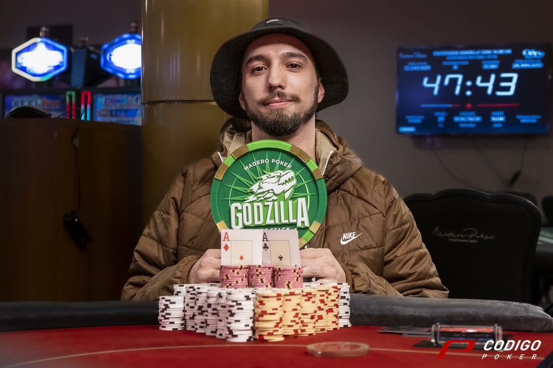 ¡Campeón! Tagliani se quedó con el Godzilla DeepStack