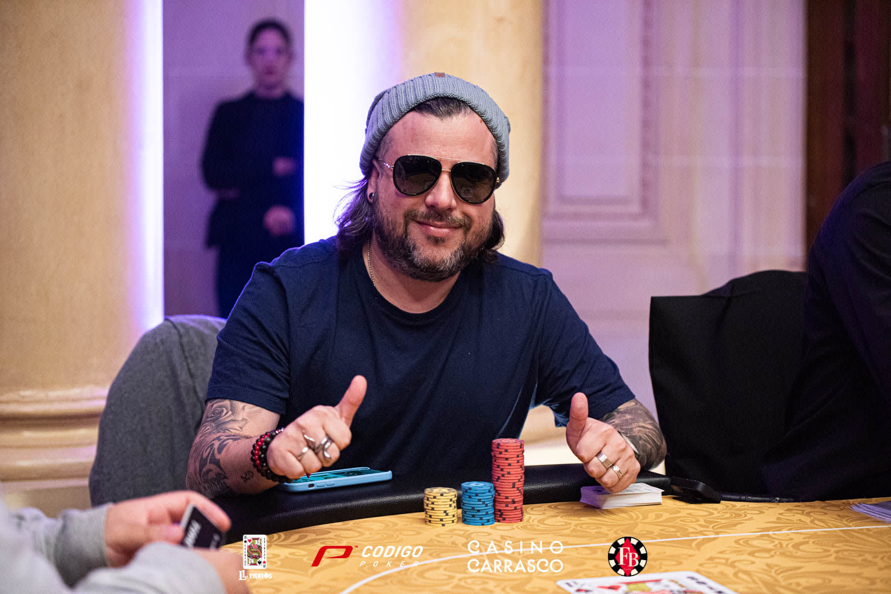 Vilches brilló en el Día 2 y lidera el Carrasco Super High Roller