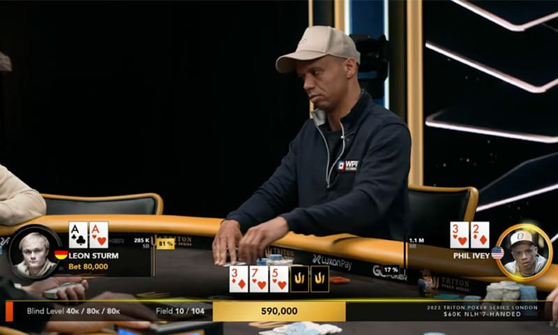 [VIDEO] Ivey siendo Ivey: rompió ases con 3-2 off