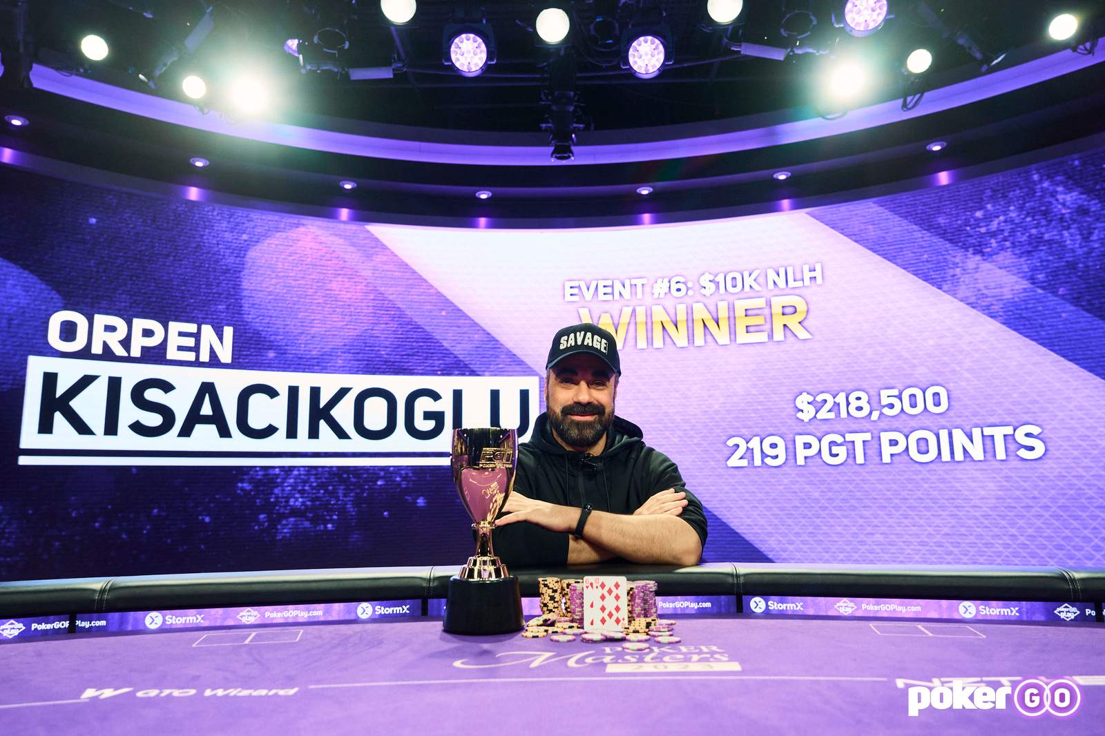 Kisacikoglu fue siempre chipleader y consiguió el Poker Masters
