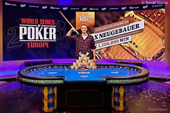 El ex jugador de básquet Max Neugebauer ganó la WSOP Europa