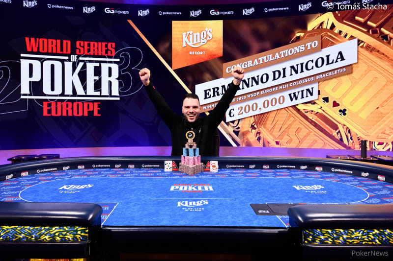 Ermanno Di Nicola se convirtió en un coloso en la WSOPE