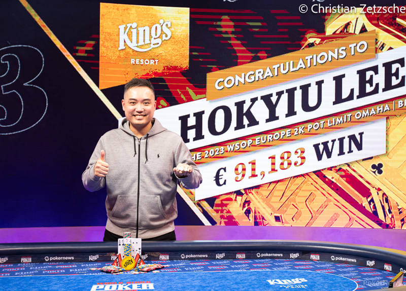 Hokyiu Lee consiguió su primer brazalete en la WSOPE